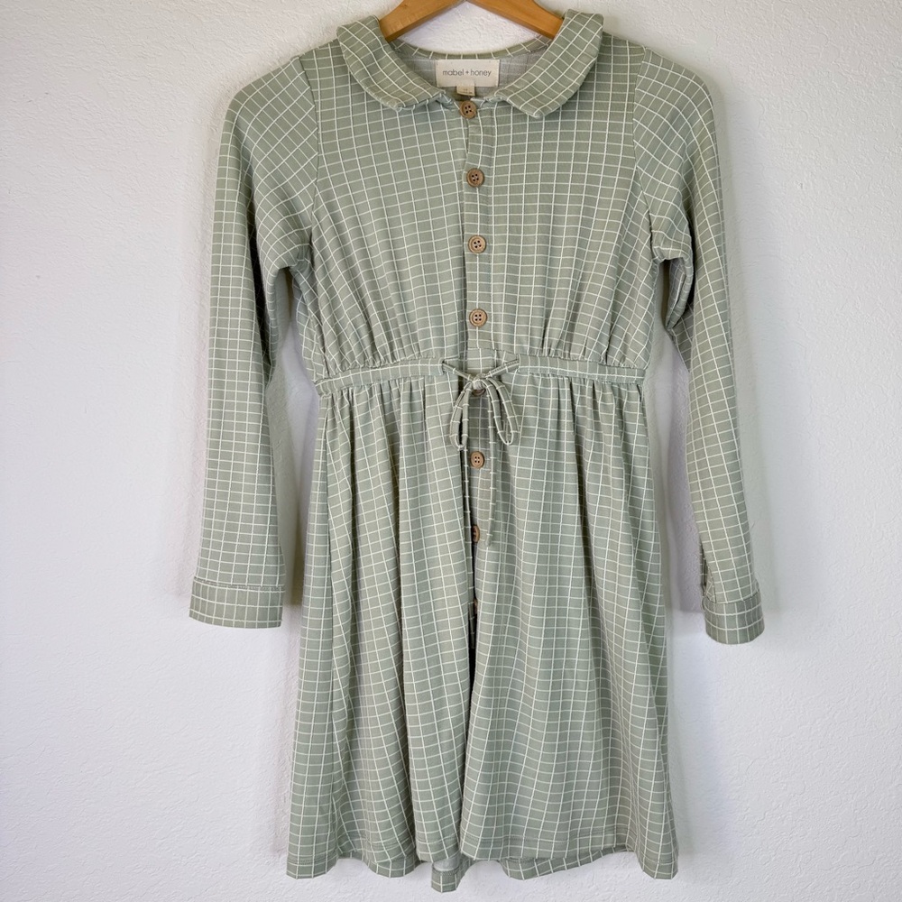 Mabel + Honey Striped Boutique Dress Mint Green